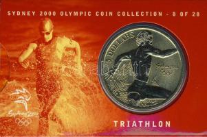Ausztrália 2000. 5$ "Triatlon" díszkiadásban, tanúsítvánnyal T:BU