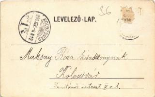 1900 Székelyudvarhely, Odorheiu Secuiesc; Kossuth utca, Drágomán üzlete és saját kiadása / street vi...