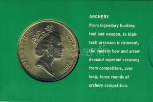 Ausztrália 2000. 5$ "Íjászat" díszkiadásban, tanúsítvánnyal T:BU