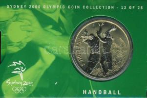 Ausztrália 2000. 5$ "Kézilabda" díszkiadásban, tanúsítvánnyal T:BU