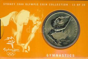 Ausztrália 2000. 5$ "Gimnasztika" díszkiadásban, tanúsítvánnyal T:BU