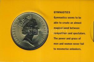 Ausztrália 2000. 5$ "Gimnasztika" díszkiadásban, tanúsítvánnyal T:BU