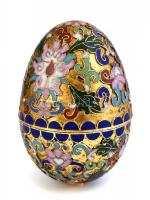 Rekeszzománc tojás, szétnyitható, m: 7,5 cm