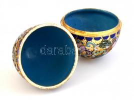 Rekeszzománc tojás, szétnyitható, m: 7,5 cm