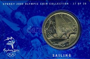 Ausztrália 2000. 5$ "Vitorlázás" díszkiadásban, tanúsítvánnyal T:BU