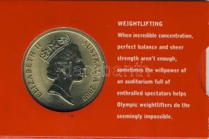Ausztrália 2000. 5$ "Súlyemelés" díszkiadásban, tanúsítvánnyal T:BU