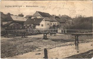 1922 Vajdahunyad, Hunedoara; Malom részlet / mill (r)