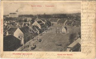 1906 Sasvár, Mária Sasvár, Maria-Schlossberg, Sastín (Sasvár-Morvaőr, Sastín-Stráze); látkép. Emánuel J. kiadása / general view (fl)