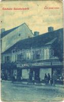 1916 Zsombolya, Hatzfeld, Jimbolia; Kohl József üzlete. W.L. 440. / shop of Kohl (szakadás / tear)