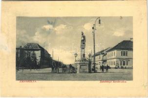 1911 Zsombolya, Hatzfeld, Jimbolia; Széchenyi István utca. W.L. Bp. 6647. / street view (vágott / cut)