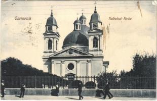 1915 Chernivtsi, Czernowitz, Cernauti, Csernyivci; Kathedral Kirche / cathedral church (EK)