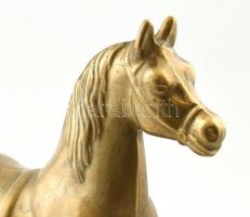 Bronz ló, jó állapotban, jelzés nélkül, m: 24 cm