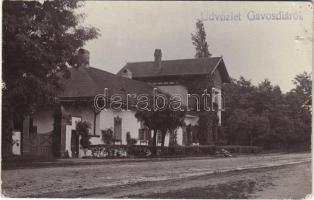 1911 Gavosdia, Krassókövesd, Gavojdia; Posta / post office. photo (szakadás / tear)