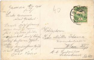 1911 Gavosdia, Krassókövesd, Gavojdia; Posta / post office. photo (szakadás / tear)