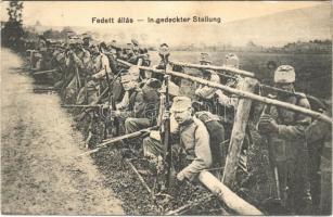 Fedett állás / In gedeckter Stellung / WWI Austro-Hungarian K.u.K. military, in covered position