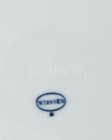 Meissen (7db) és MZ Austria (2db) össz 9 db vegyes tányérok, porcelán, mázalatti kobaltkék hagymavir...