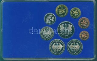 NSZK 1975G 1Pf-5M 9klf db, benne 2klf 2M, szettben T:PP