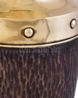 2 db art deco réz váza, jó állapotban, m: 31 cm