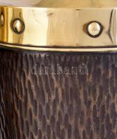 2 db art deco réz váza, jó állapotban, m: 31 cm