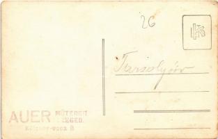 Magyar katonák csoportképe / Hungarian military, group of soldiers. Auer műterem (Szeged) photo (EB)