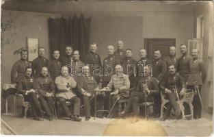 1911 Osztrák-magyar katonák csoportja / Austro-Hungarian K.u.K. military, group of officers. Brenner Testvérek (Szeged) photo (fl)