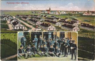 1914 Militärlager in Milowitz / Milovice Vojensky tábor / Osztrák-magyar katonai tábor és laktanya Milovicében / Austro-Hungarian K.u.K. military base and barracks in Milovice (EK)