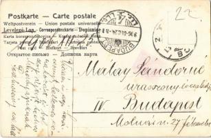 1906 Boldog Karácsonyt! / Christmas greeting art postcard, girl with doll. litho (fa)