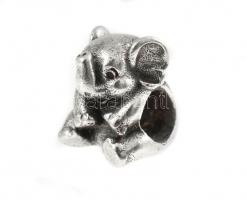 Ezüst(Ag) elefántos charm, Pandora jelzéssel, nettó: 3,67 g