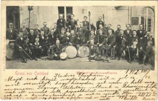 1902 Karlovy Vary, Karlsbad; Eberhardsche Concert Capelle / concert band (EK)