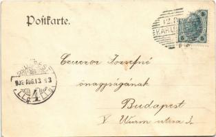 1902 Karlovy Vary, Karlsbad; Eberhard'sche Concert Capelle / concert band (EK)