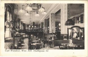 Wien, Vienna, Bécs; Café Wunderer. Hadikgasse 62. / café, interior (EB)