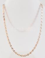 Aranyozott ezüst(Ag) nyaklánc, jelzett, h: 48 cm, nettó: 5,48 g