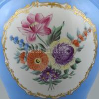 Hollóházi porcelán urna váza. Kézzel festett, jelzett, hibátlan 28 cm