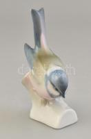 Zsolnay madárka. Kézzel festett, jelzett, hibátlan 9,5 cm