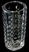 Öntött üveg váza. Hibátlan 20 cm