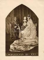 1916 IV. Károly és Zita koronázása, emlékfotó