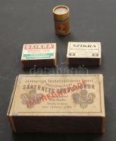 4 db háború előtti gyufásdoboz