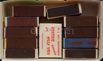 12 db magyar gyufásdoboz a XX. század második feléből