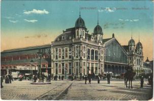 1912 Budapest VI. Nyugati pályaudvar, vasútállomás, villamos (EB)