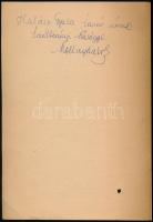 cca 1940-1975 Mollay Károly (1913-1997) nyelvész, germanista, tanszékvezető egyetemi tanár 4 db tanu...
