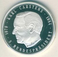 NSZK 1984. "Karl Carstens-elnök" Ag emlékérem 19,87g T:PP