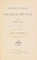 Madách Imre összes művei. I. kötet - Lyrai költemények. Kiadta: Gyulai Pál. Második kiadás. Bp., Ath...