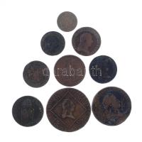 Ausztria 1800A 1kr Cu "I. Ferenc" (2x) + 1800A 6kr Cu "I. Ferenc" + 1807A 30kr C...