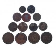 1800B 1kr Cu "I. Ferenc" + 1800B 6kr Cu "I. Ferenc" (2x) + 1812B 1kr Cu "I....