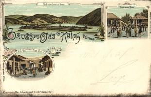 1899 Ada Kaleh with basar Litho