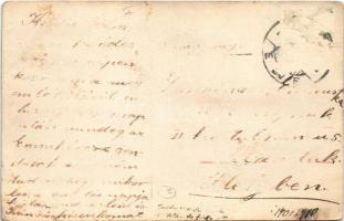 Budapest I. Tabán, Szarvas tér, villamospálya, bor és sörcsarnok, üzletek, omnibusz (Rb)