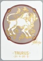 Rosenthal Taurus (bika) horoszkópos porcelán képeslap, Bjorn Wiinblad (1918-2006) által tervezett mi...