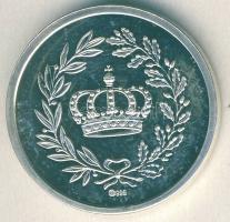 NSZK DN "II.Lajos bajor király" Ag emlékérem 8,94g T:PP