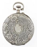 Ezüst(Ag) Chronometre zsebóra, másodpercmutatóval, sérült számlap, jelzett, jár, d: 5 cm, bruttó: 70...