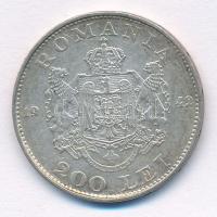 Románia 1942. 200L Ag "I. Mihály" T:2- Romania 1942. 200 Lei Ag "Mihai I" C:VF K...